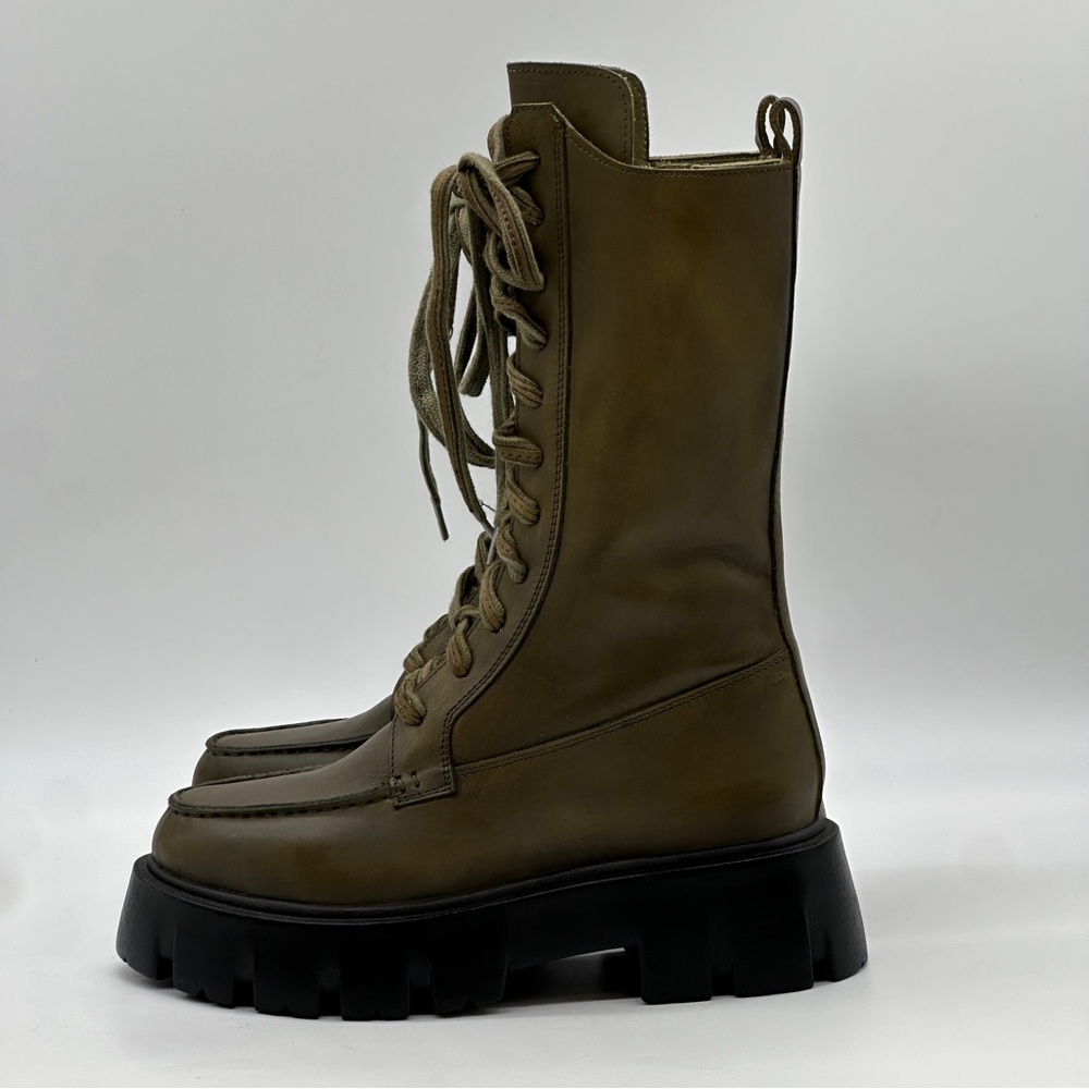 Free People Olive NWOT Combat Boots 6.5 - Picture 4 of 10